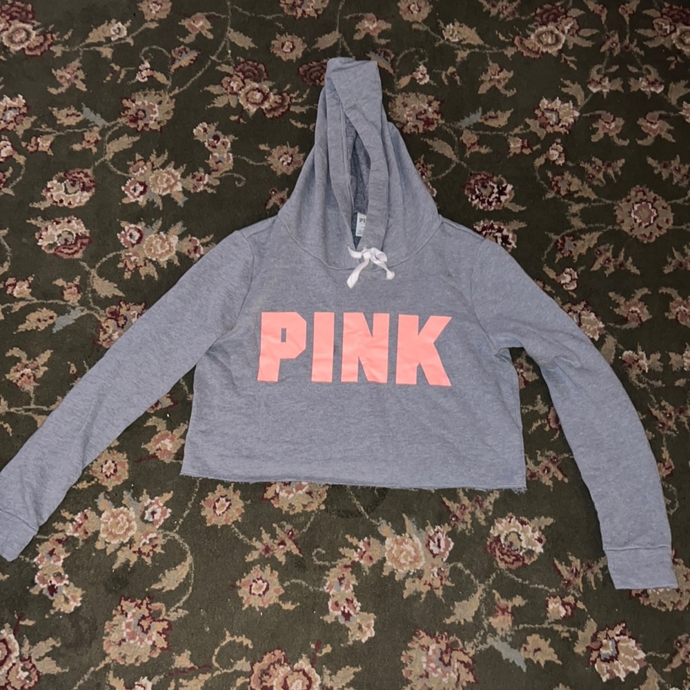 PINK Crop Hoodie